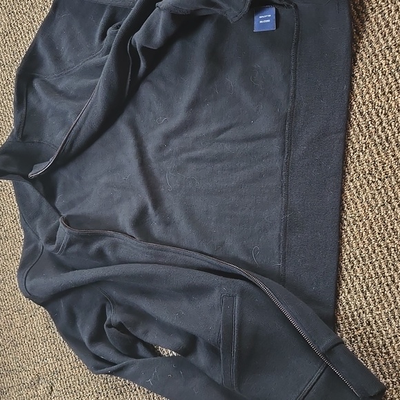 Faconnable Black Full Zip-Up Sweater Cotton - Picture 5 of 5